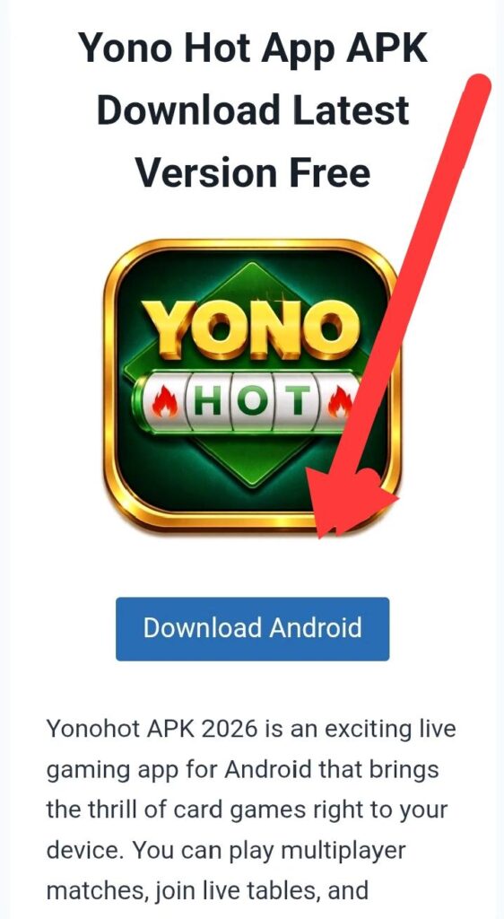 Download Yono Hot App